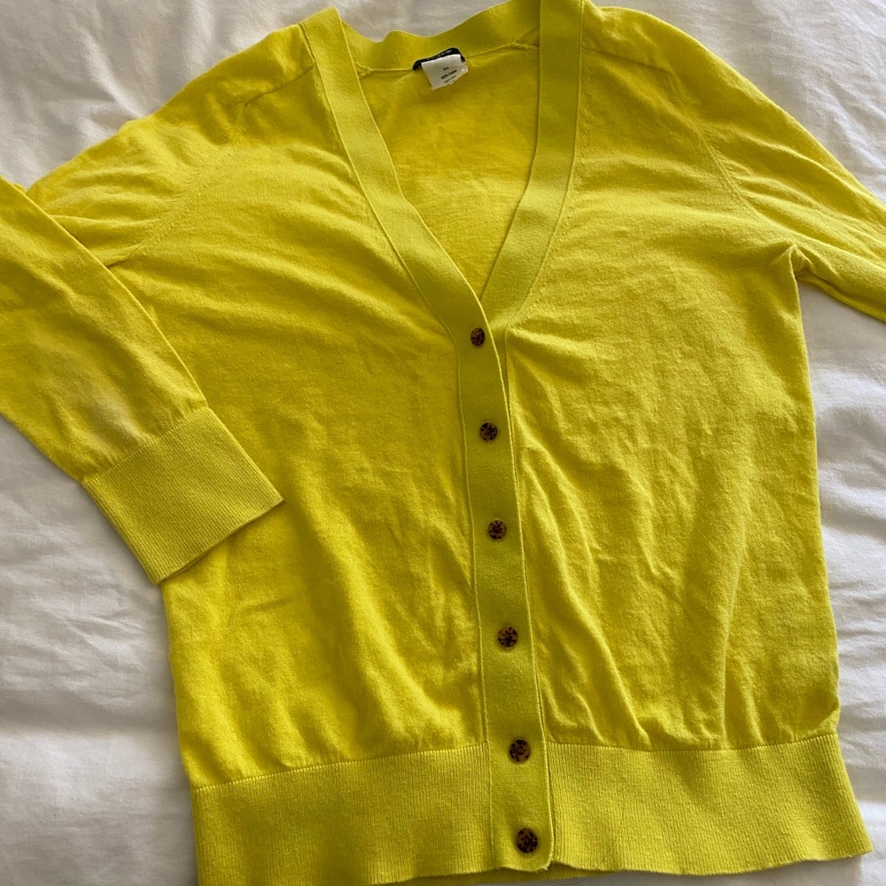 J.Crew Citron Cardigan